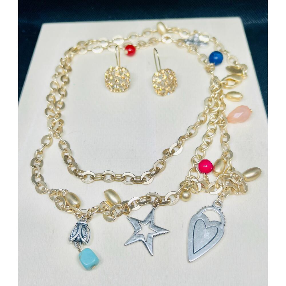 Chicos necklace, Chico’s jewelry, vintage chicos, Vintage earrings, vintage